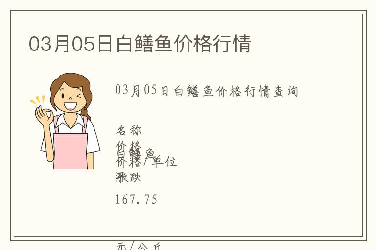 03月05日白鱔魚價(jià)格行情