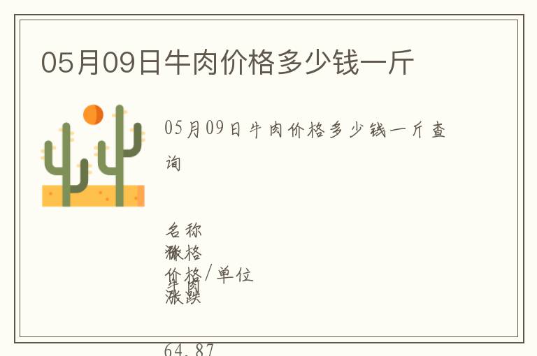 05月09日牛肉價(jià)格多少錢(qián)一斤