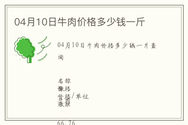 04月10日牛肉價(jià)格多少錢一斤