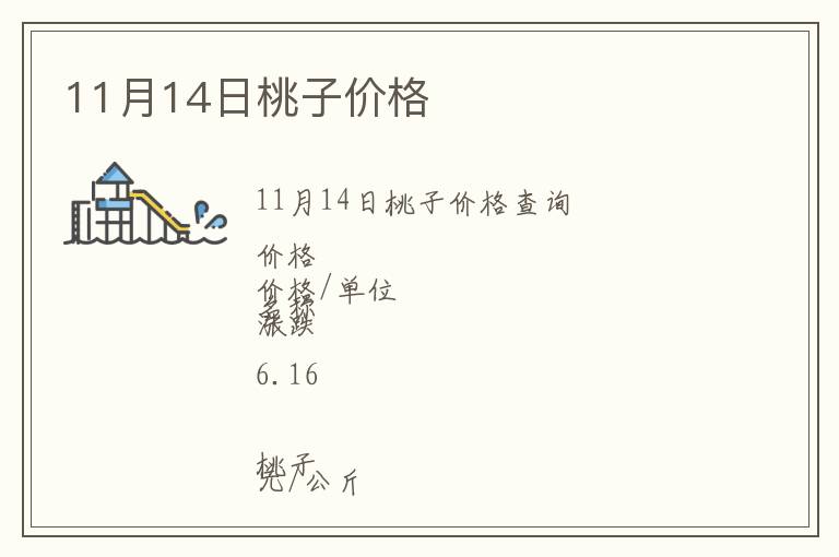 11月14日桃子價(jià)格